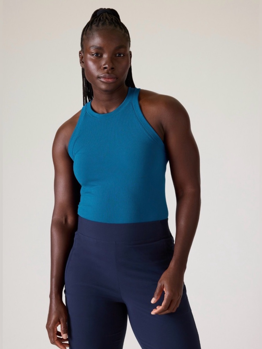 Athleta Renew Seamless Racerback Tank
Dark Lapis Blue, size Large